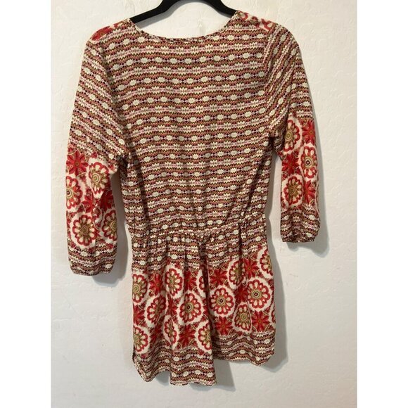 American Rag Printed Romper Sz M Polyester Boho Coastal Beach - Picture 5 of 7